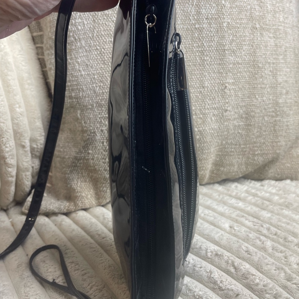 Worthington Black Patent Mini Crossbody Bag - Picture 5 of 8